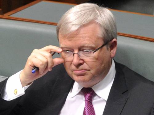 Former PM Kevin Rudd (Pic) says he has no recollection of being told about the Ben Zygier case. (AAP)